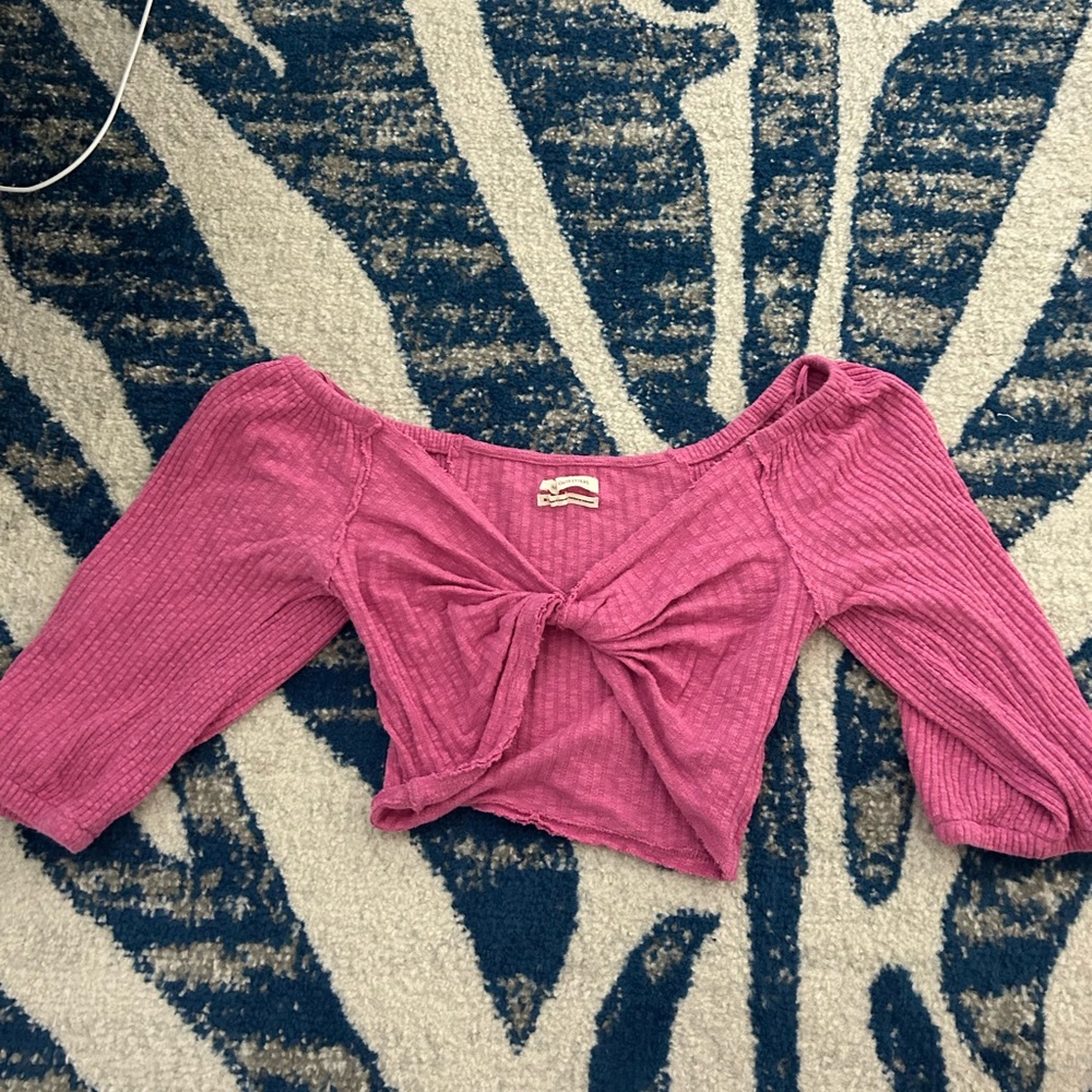 Urban outfitters pink crop top size M